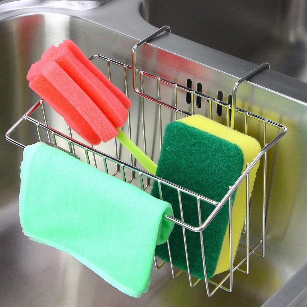 SUS 304 Stainless Steel Kitchen Shelf Dishwashing Liquid Hanging Basket