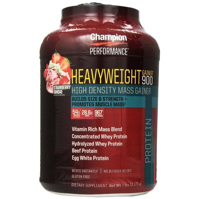 

Heavyweight Gainer 900, Strawberry Sundae, 7 lbs 7 lb