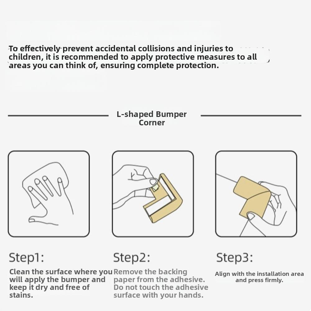 10pcs Soft NBR Furniture Edge Bumpers Impact-Resistant Safety Table Protectors For Toddlers