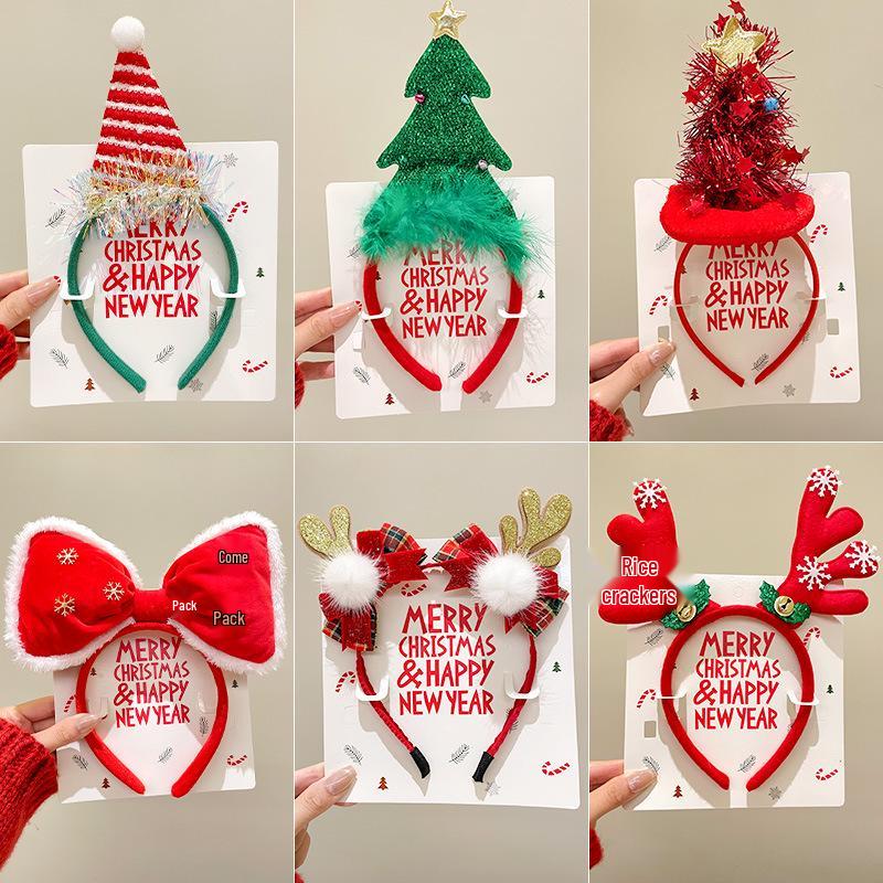 Mori Style Reindeer Antler Headband: Cute Christmas Hair Clip for Women & Kids