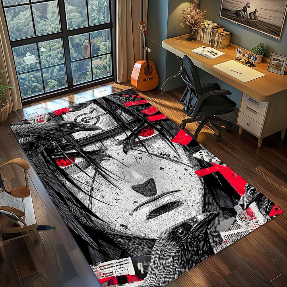 Itachi Uchiha Carpet Daily Household Use, Non Slip Washable Large Area Floor Mat Rug Gamer Bedroom.-TING