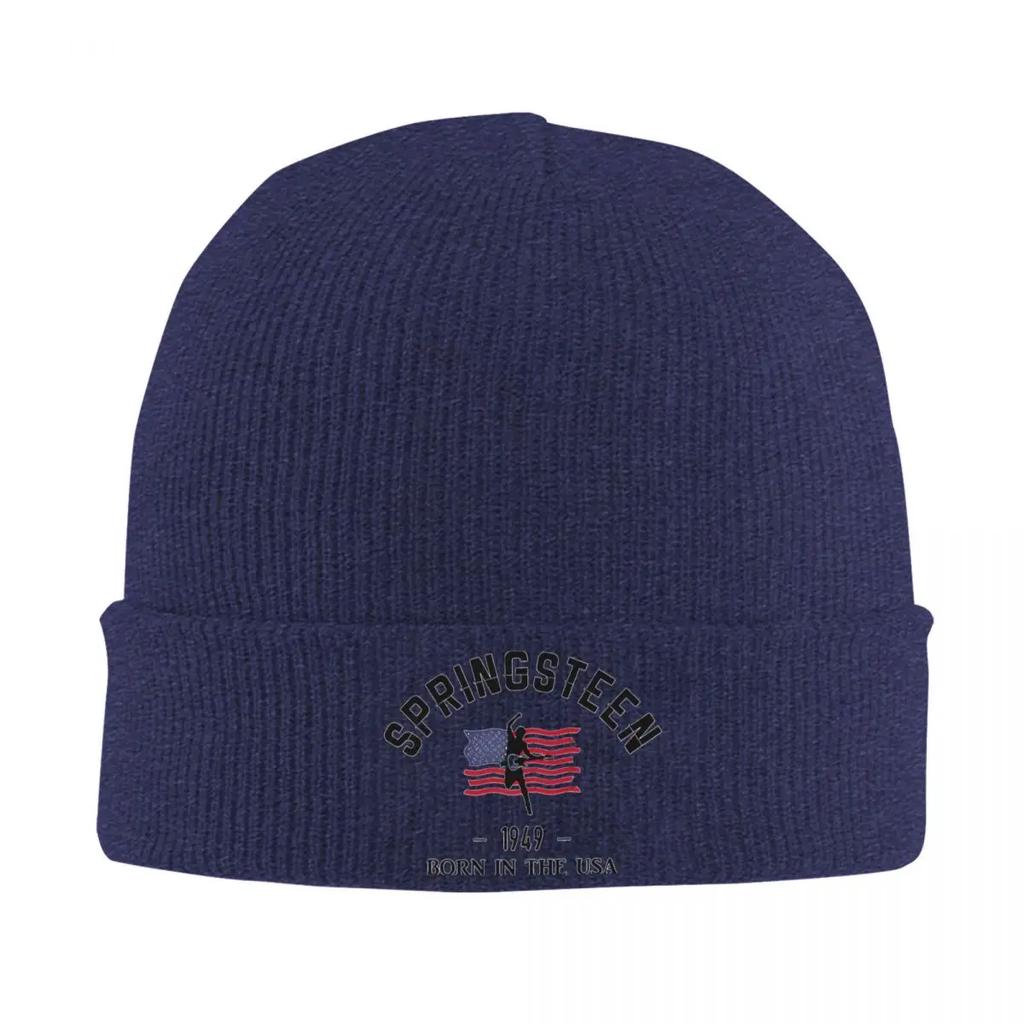 Bruce USA Springsteen Knitted Hat for Women Men Beanies Autumn Winter Hats Acrylic Heartland Rock Warm Caps