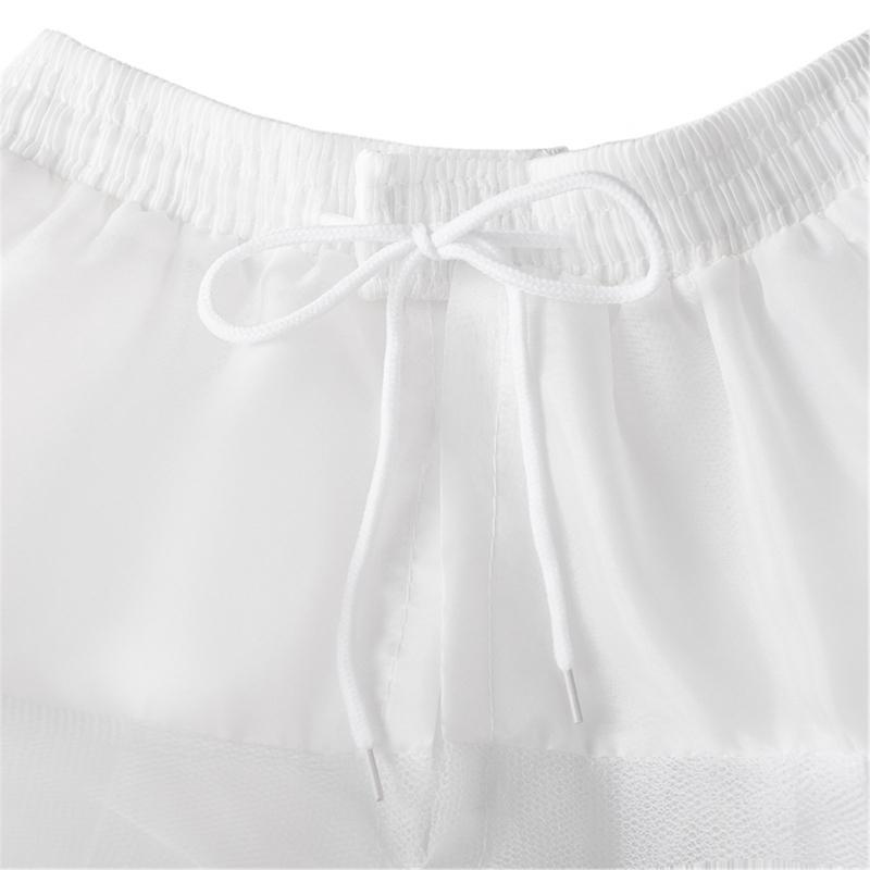 Hochzeitskleid Unterrock mit strukturierten Tüllschichten Atmungsaktiver A-Linien Unterrock für Brautkleider Knochenloser Petticoat 95cm