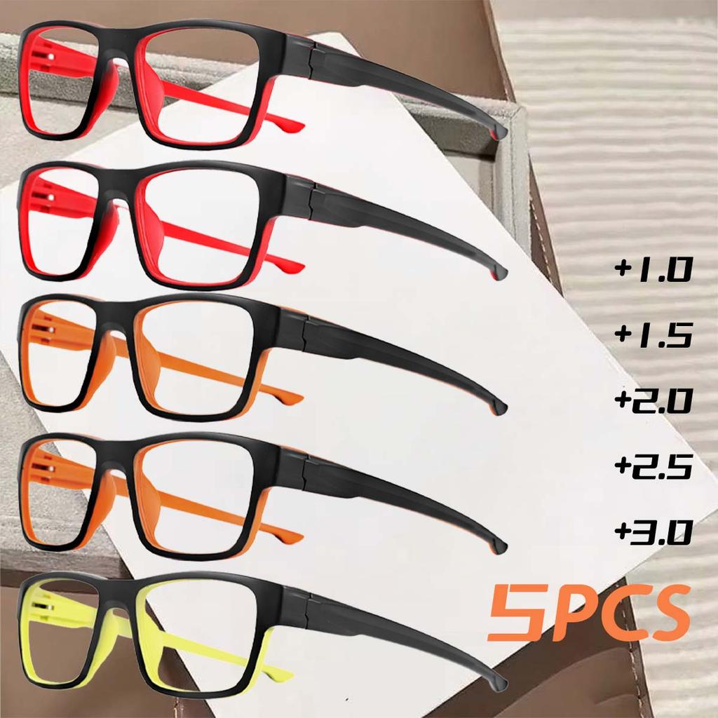 5PCS Reading Glasses For Men And Women Eyeglasses Sight Anti Blue Light Eyewear New Reading Glasses