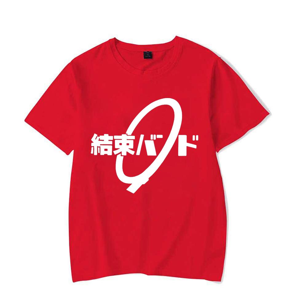 Unisex Anime Cos BOCCHI THE ROCK Hitori Gotoh Ljichi Nijika Cotton Casual Short T-Shirt Tee
