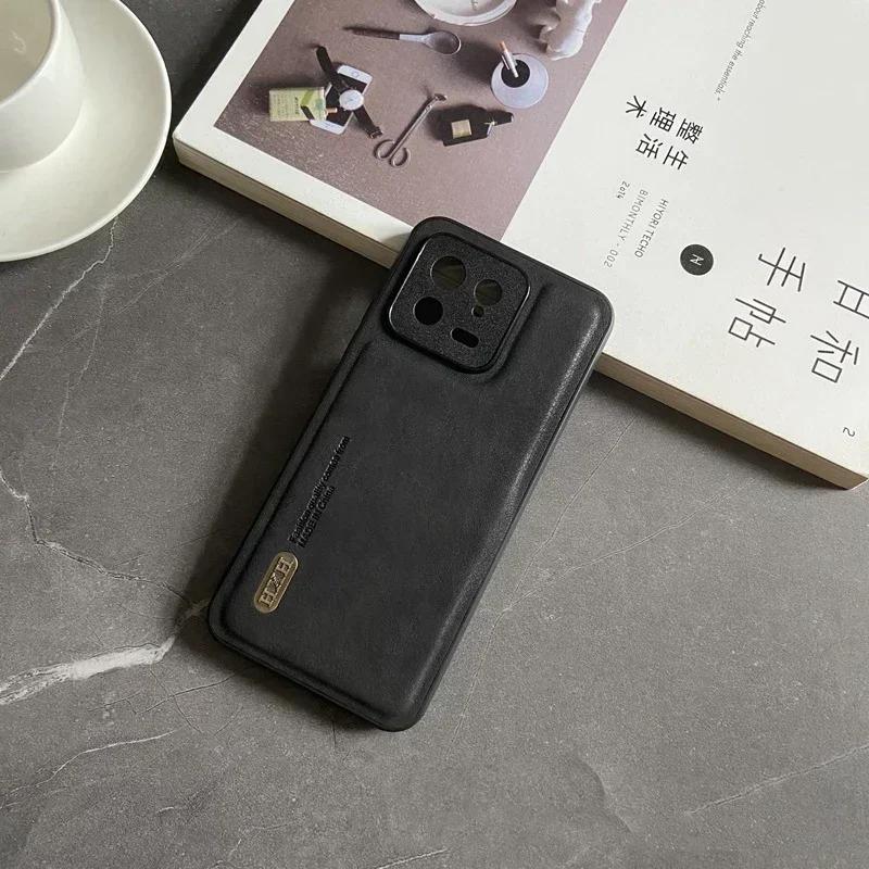 Magnetic for Xiaomi Mi 14T 14 13T 13 12T Pro Ultra Redmi Turbo 3 K70 Note 12S 12 POCO F5 Case Leather Matte Camera Protect Cover