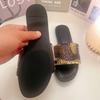 Fashion Blingbling Rhinestone Flip Flops Women Square Toe Flat Crystal Slippers Fashion Party Mules Summer Beach Slides Shoes Femininas