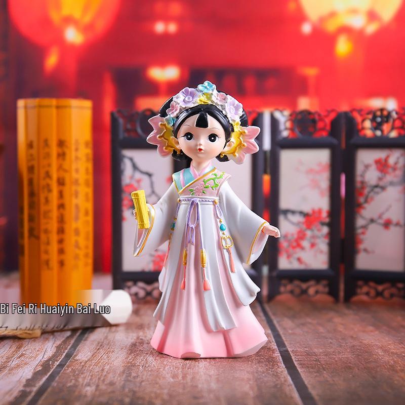 Şarap Dolabı ve Oturma Odası İçin Yaratıcı Retro Prenses Figür Dekorasyonu