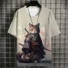 3D printed T-shirt summer short sleeved T-shirt