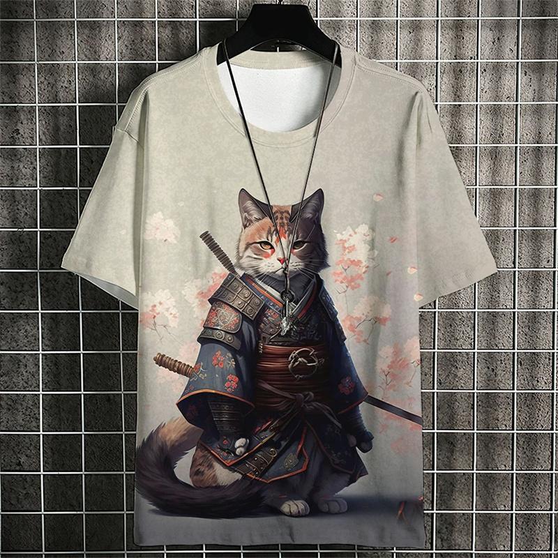 3D printed T-shirt summer short sleeved T-shirt