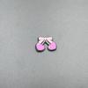 Cherry Hole Cartoon Shoe Buckles: Soft Rubber Red Fruit Series for Kids' DIY Garden Shoes
