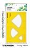 Traceease 3 Petal Designs Quilting Template Stencils DIY Quilt Sewing Machine Ruler Quilting Tools, 3 Different Sizes Each