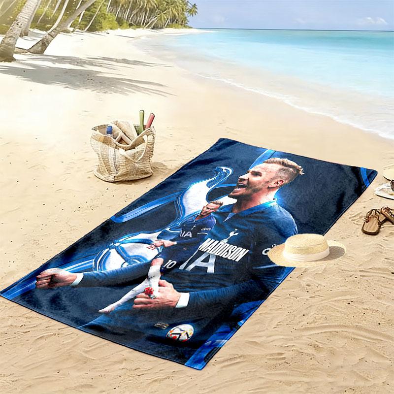 Tottenham Team Print Beach Towel, Large Soft Quick Dry Towel for Beach Camping Swimming