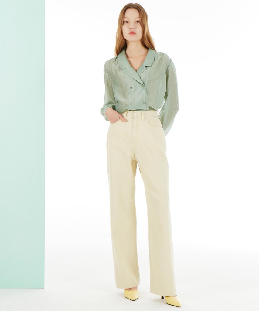 UNKNOWN PLANET Up216 Wide Pants Yellow