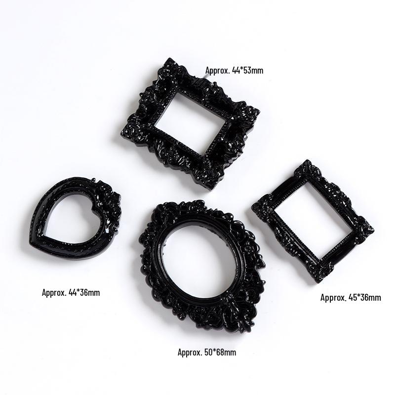 European Retro Baroque Resin Photo Frame Props for Photography Background and Decoration