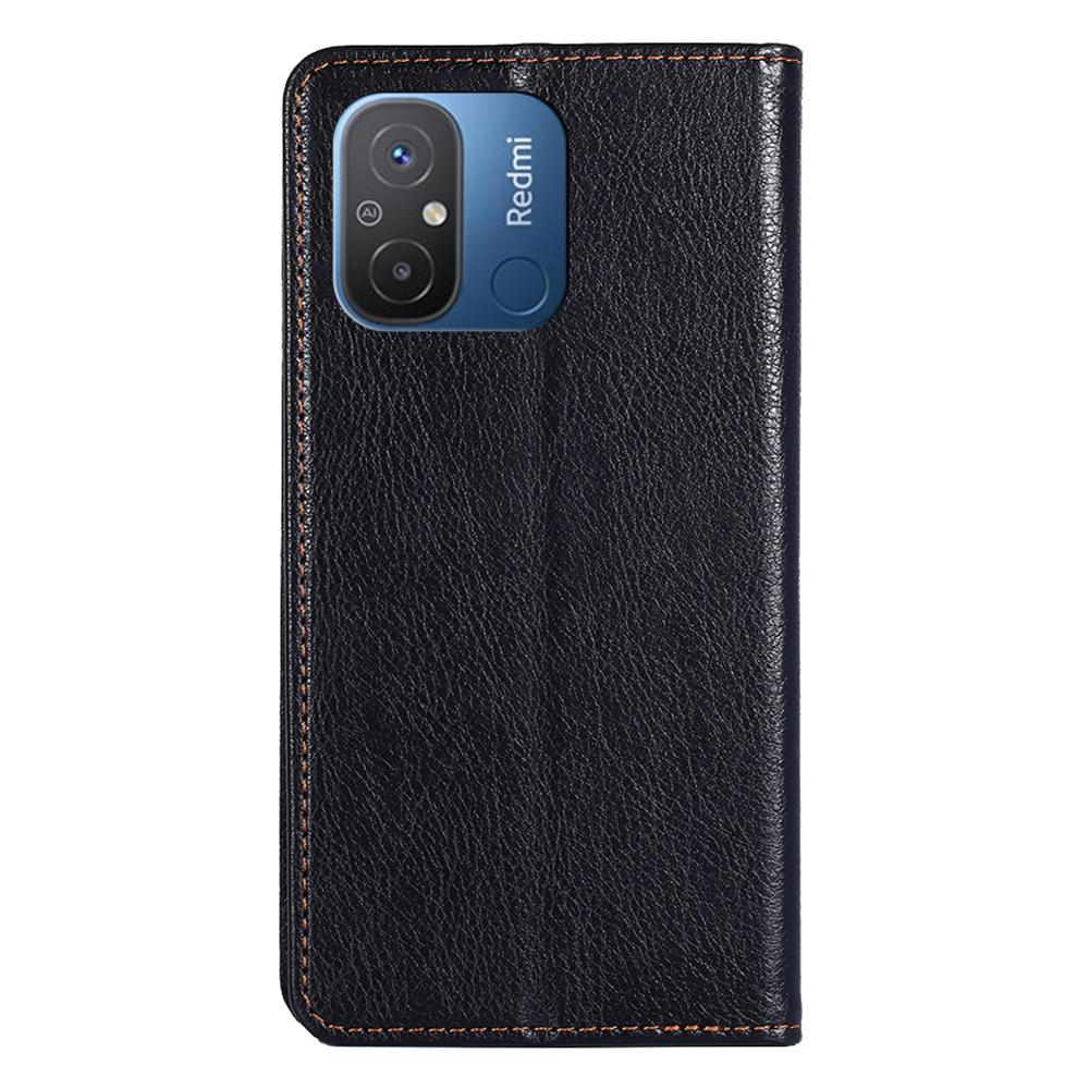 For Xiaomi Redmi 12C 4G PU Leather Wallet Stand Case Magnetic Closing Anti-drop Phone Cover