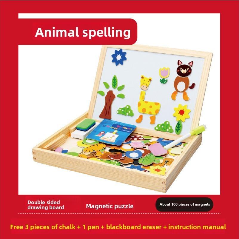 Wooden Jigsaw Puzzles Intellectual Development Toys Education Blocks Building