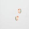 [Judy And Paul] Azuh Emerald Green and Crystal Small Hoop Earrings E51693