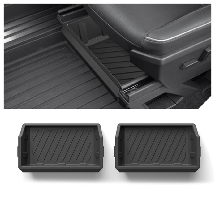 2pcs Under Seat Organizer Silicone Storage Tray Box for 2023-2025 Quick Installation Auto Interior Accessory