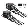 Air Portable Car Lifts 2PCS, 5 Ton Capacity, 320 Mm Max Height, Pneumatic Ramp Jacks with Airbags, Wheel Chocks, Extension Ramps, Heightened Columns,