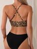 2025 Leopard Print Sexy Split Bikini Swimsuit for Women - European & American Style