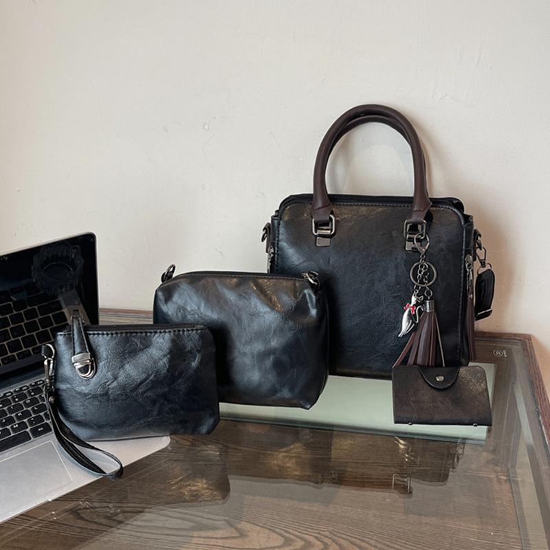 Luxury Brand 4 Psc/set Women's Handbags Large Capacity Crossbody Bag Ladies PU Leather Tote Fashion Shoulder Bags MIT