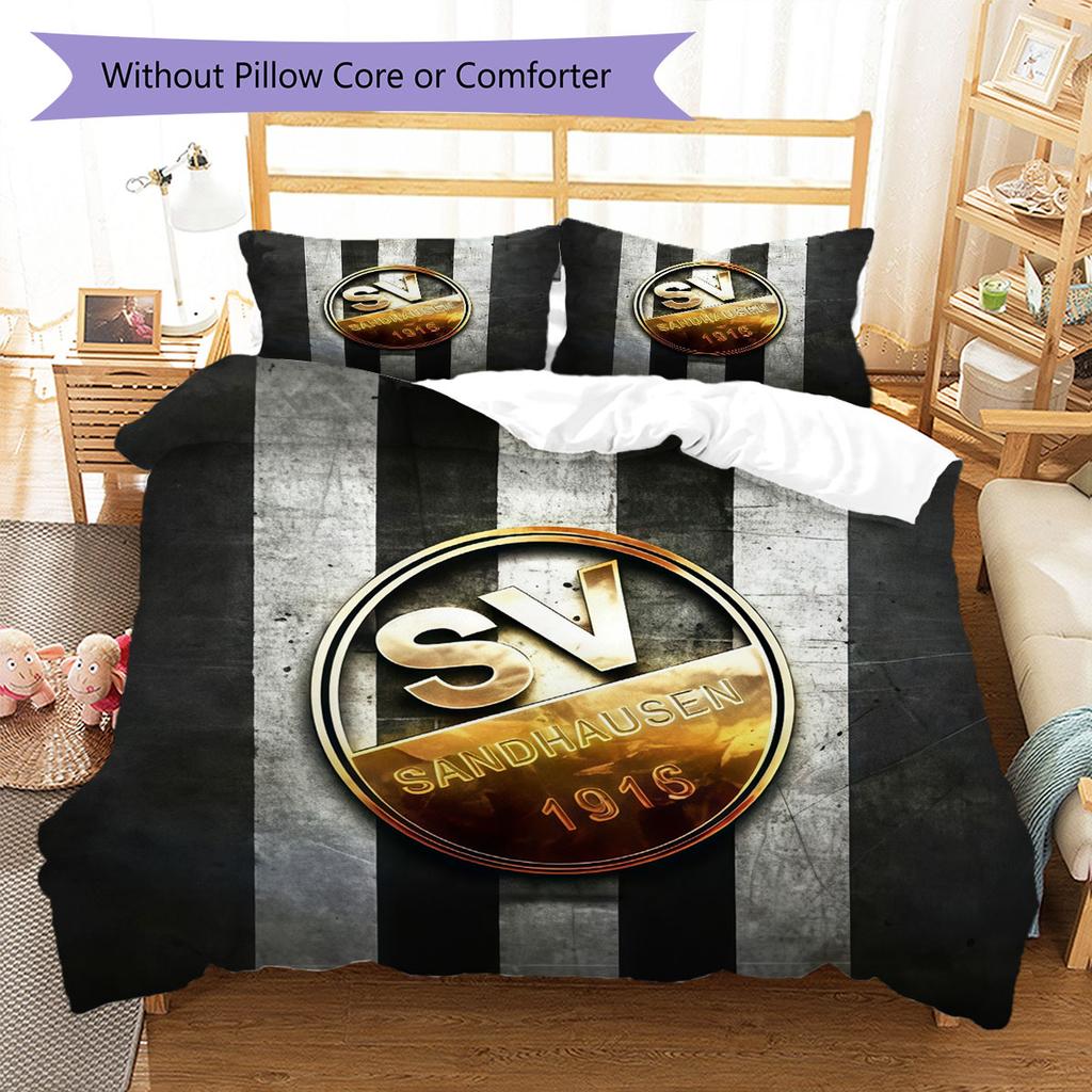 SV Sandhausen Bedding Quilt Set Quilt Cover Pillowcase Home Decoration Birthday Gift (1 * duvet cover + 2 * pillowcase, without core)