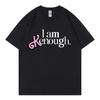 Letter Print Short Sleeve Loose Cotton Top Comfortable T-Shirts Women’s