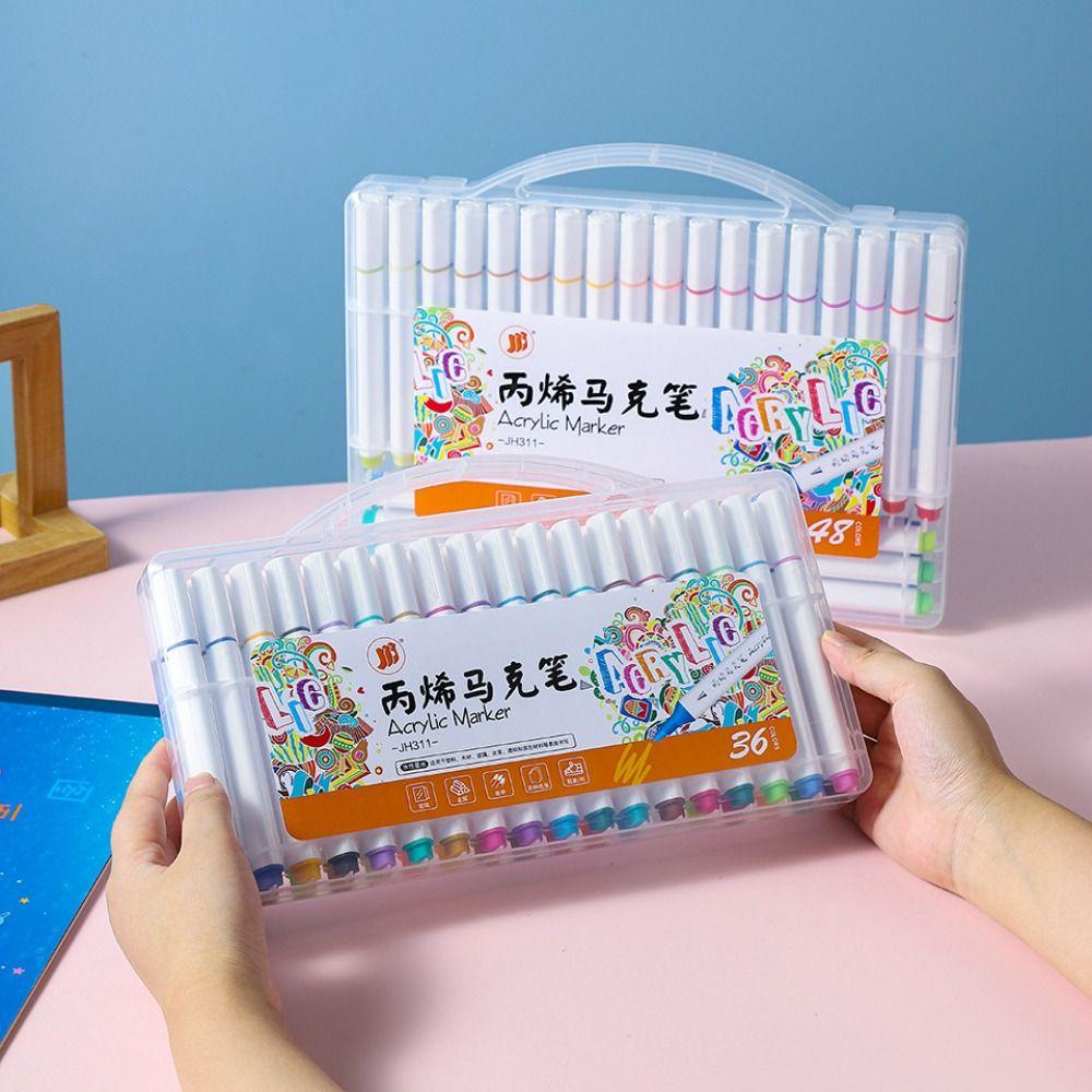

Non-toxic 12/24/36/48 Colors Marker Pens Graffiti Colorful Painting Pen Student