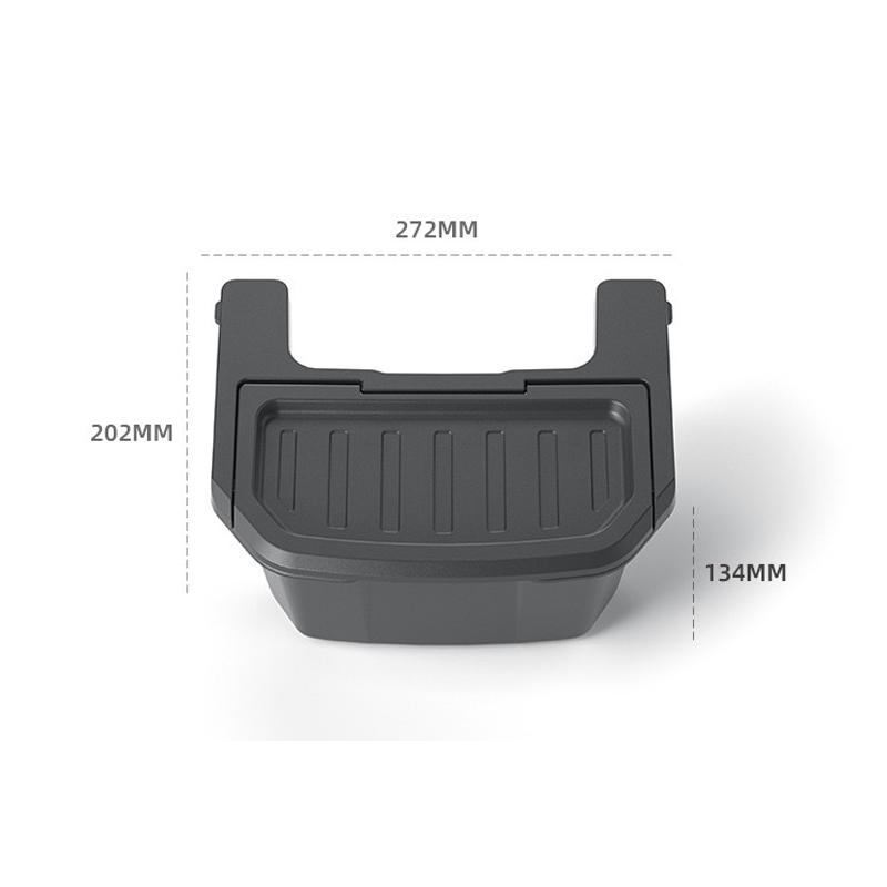 Rear Seat TPE Storage Box For Tesla Model YL 2025-2026 Center Console Under Air Vent Case Trash Can Organizer Car Accessories