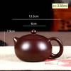 Large Capacity 320ml Yixing Purple Clay Tea Pot Classic Xishi Teapots Beauty Kettle Raw Ore Handmade Boutique Tea Set Drinkware