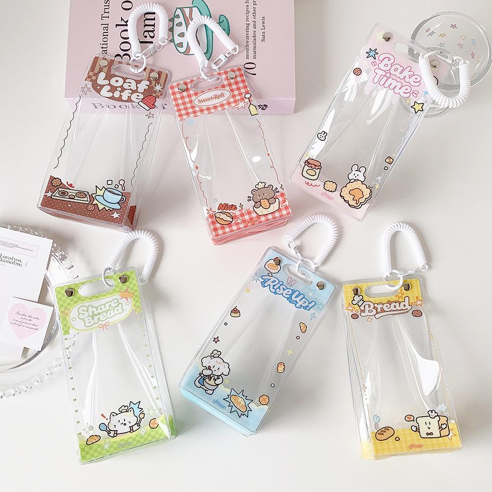 Cute Cartoon Clear Storage Bag Portable Doll Protective Pouch Travel Organizer for Toys Accessories KTB