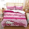 Hellokitty Cartoon Anime All Season Duvet Cover Comforter Bedding Sets Soft Quilt Cover And Pillowcases Single/Double/Queen/King