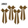 Birthday Party Chair Bows Burgundy Velvet Sashes with Elastic Straps, Reusable Bow Tie Wedding Reception Decor Back Cover, Decorative Ribbon