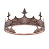 Simple Bar Mitzvah King Crown Hair Hoop Western Prince Crowns Headband Hair Accessories Round Tiaras Hair Ornaments