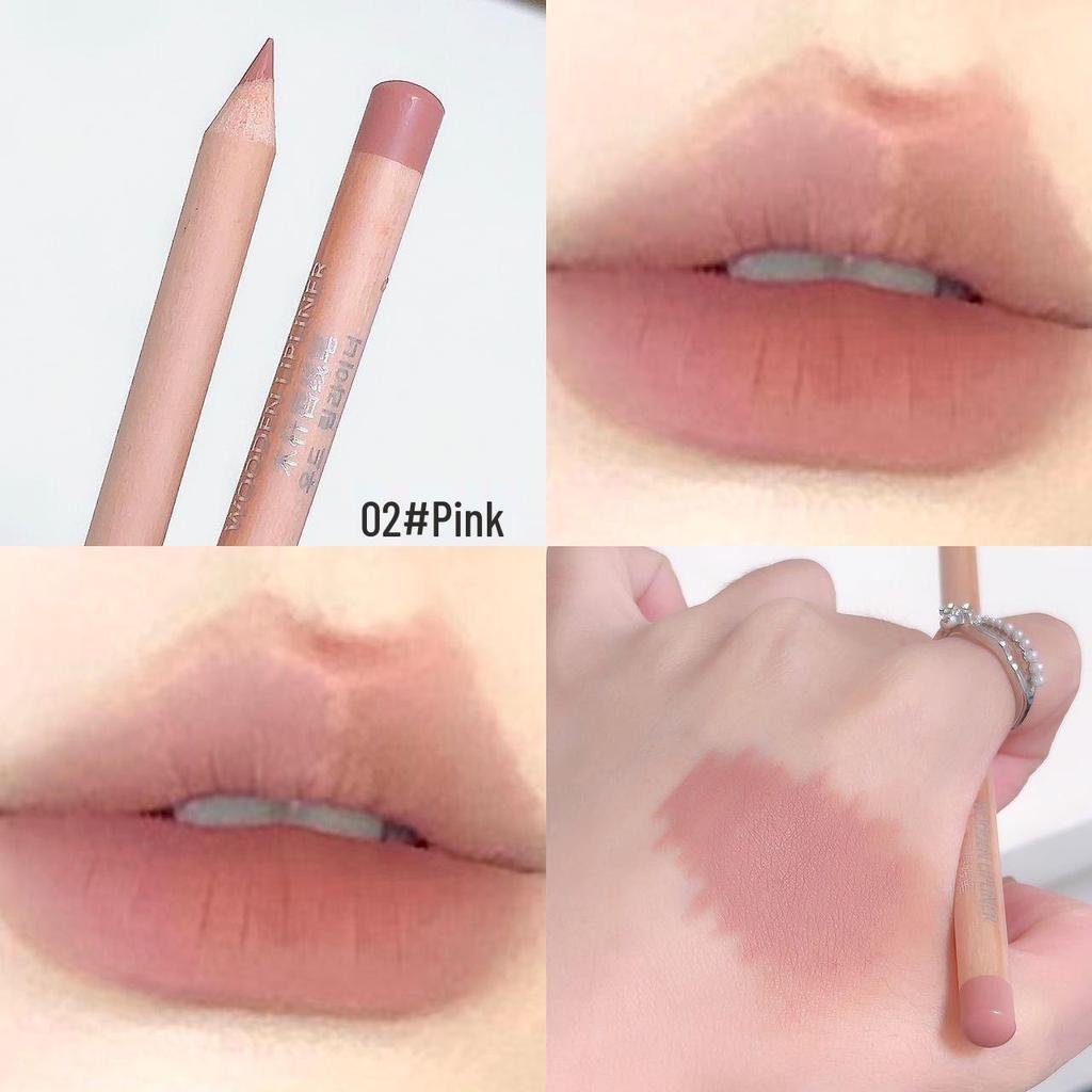 Sweet Mint Lip Liner Pencil - Matte, Waterproof, Natural Nude for Plump Lips