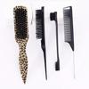 4-piece/set Hairdressing Tool Set, Hair Anti Tie Brush, Edge Control Brush, Rat Tail Comb Edge brush,Special for Real Hair Wigs