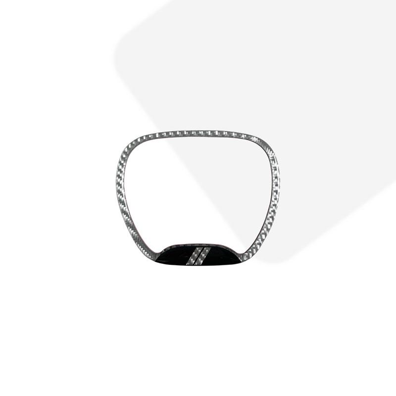 For Dodge Challenger Charger Ram 1500 Decor Carbon Fiber Steering Wheel Center Ring Trim Cover Sticker Interior Accessories U111