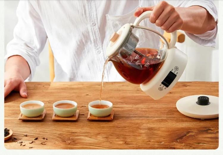 1L 220V Tea Cooking Pot Automatic Spray Tea Brewing Pot Machine Health Preservation Pot Teapot Cooker 600W