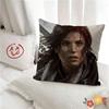 pc Tomb Raider Game LaraCroft Movie Pillow Case Fashion Square Pillowcase Bedroom Sofa Room Ins Decoration Leisure