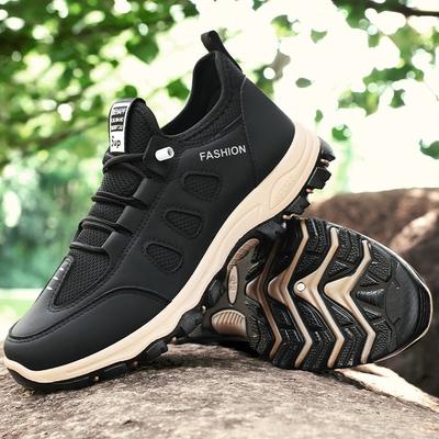 Sapatos de Caminhada Masculinos para Exterior, Sapatos Esportivos Resistentes ao Desgaste e Antiderrapantes, Sapatos Masculinos Respiráveis de Tamanho Grande