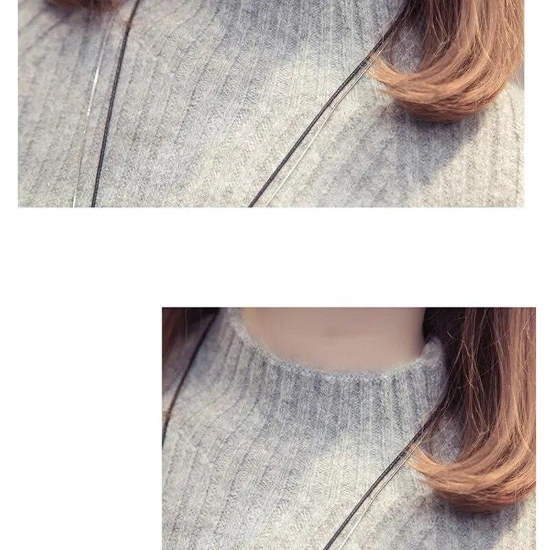 Coltrui Jurk Dames Herfst Winter Gebreide Truien Truien Trui met lange mouwen