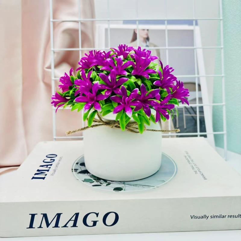 31 Small Orchids Potted Plants Artificial Flower Potted Plants Artificial Plants and Green Plants for Decoration