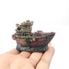Aquarium Fish Tank Landscape Pirate Ship Wreck Ship Decor Resin Boat Ornament Aquarium Accessories Decoration