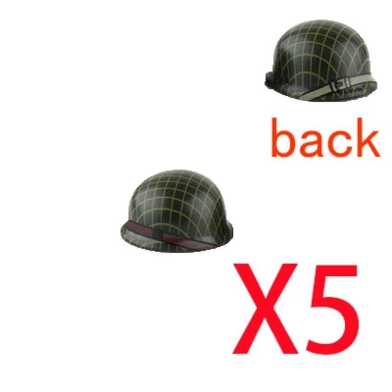 

Аксессуары для военных строительных блоков времен Второй мировой войны Фигурка Солдат Каска Игрушка СССР1 США Великобритания Японская шляпа Мини-кирпич Капюшон Маска Огнемет