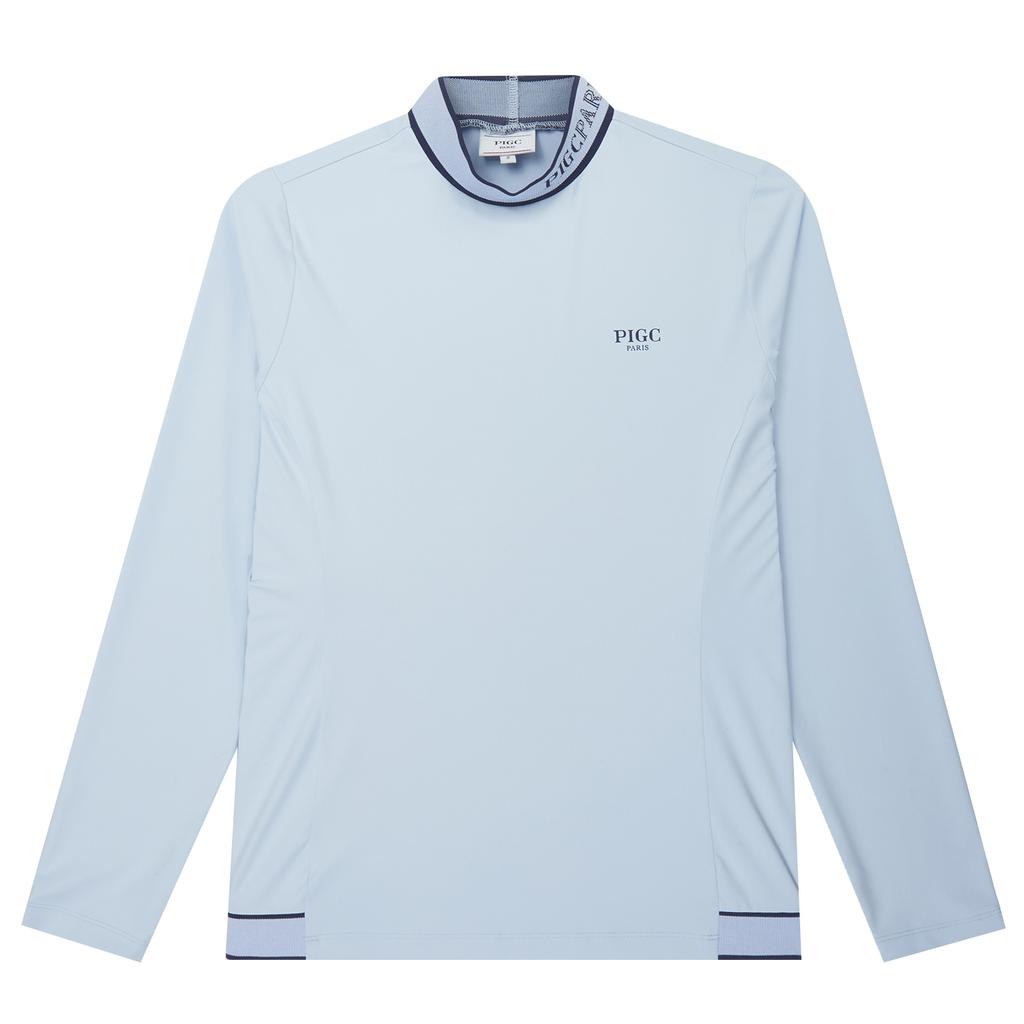 PIGC Women'S Mock Neck Long Sleeve T-Shirt (Sw0Dks10242)