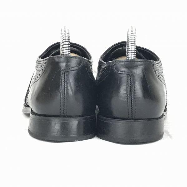 USA NUNN BUSH Vintage Leather Goodyear Wingtip [26.5/Black] Full Brogue Business(USED)