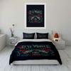 Skull, roses, guns, text. Bedding sets Duvet cover sets Duvet covers Pillowcases(1*Duvet Cover 2*Pillowcases without duvet insert)