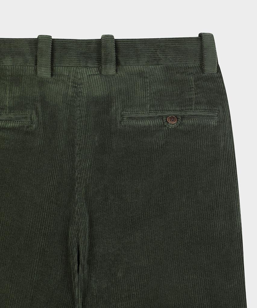 BROOKS BROTHERS Traditional Fit 8W Corduroy Pants (Olive) (Bbpcmm6920Kew)