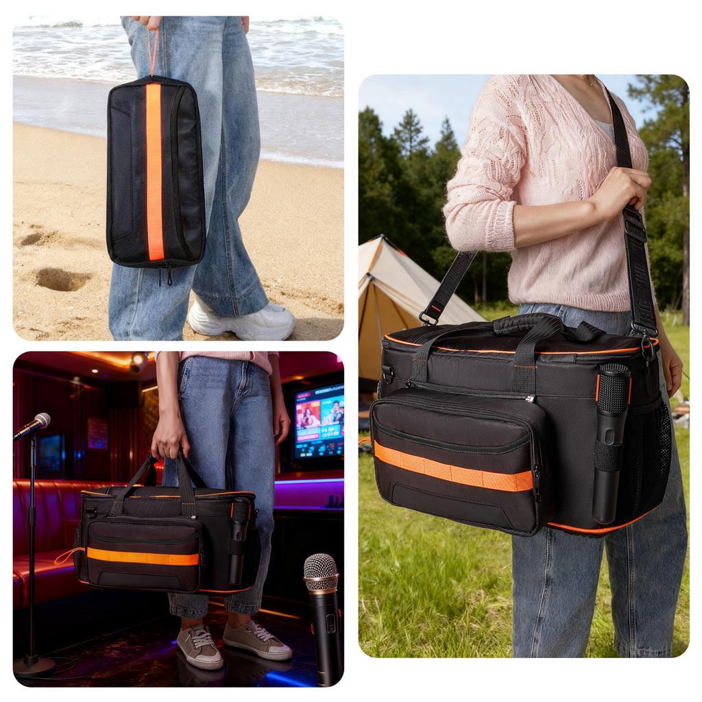 Portable Speaker Carry Tote Bag Shockproof Protective Bag with Shoulder Strap for JBL PartyBox On The Go 2 BT Speaker